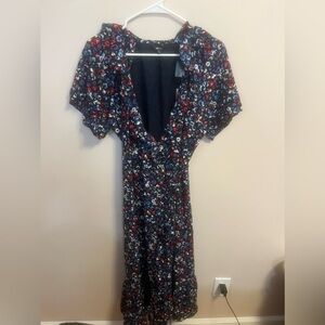 NWT Red, White, and Blue Wrap Dress